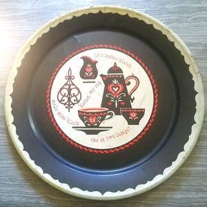 Extra Large Vintage 1950's Kaffee Klatch Large Metal Tray